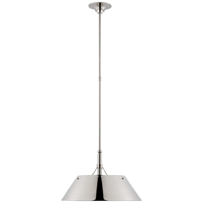 Visual Comfort Signature TOB 5724PN-PN LED Pendant, Polished Nickel