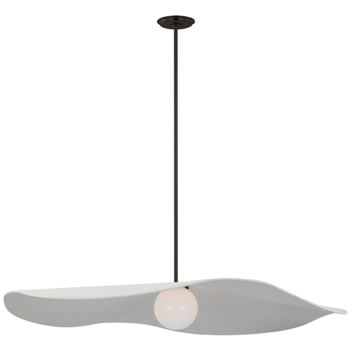 Visual Comfort Signature WS 5042BZ-WHT LED Pendant, Bronze