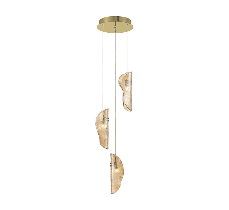 Lib & Co. 10162-018-07 LED Pendant, Gold