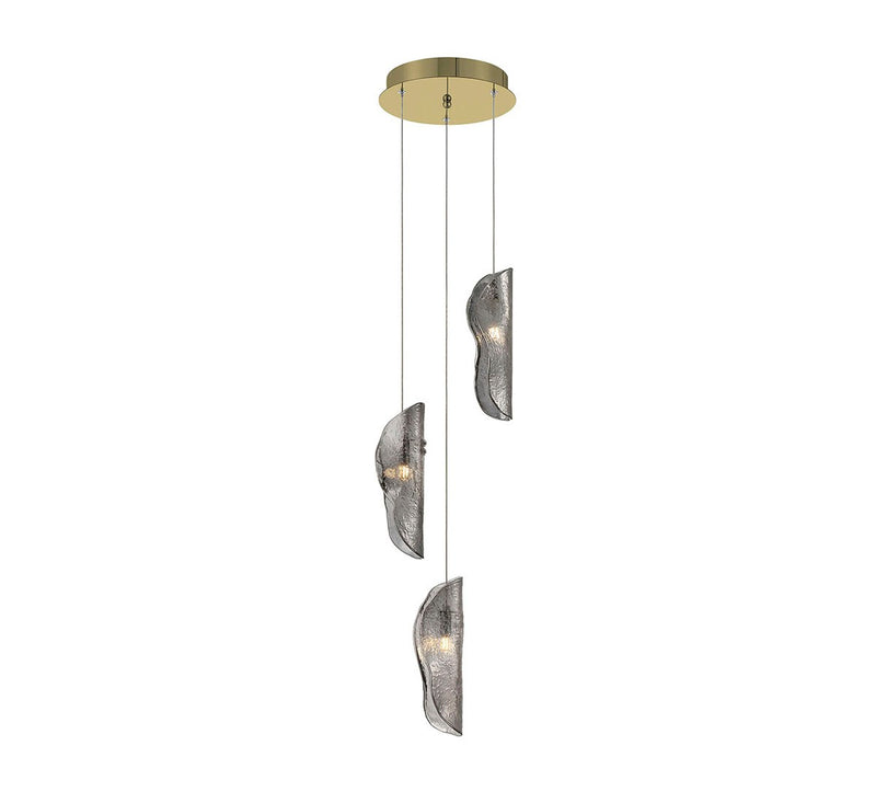 Lib & Co. 10162-019-07 LED Pendant, Gold