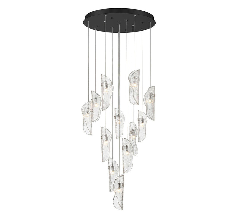 Lib & Co. 10164-017-02 LED Chandelier, Black