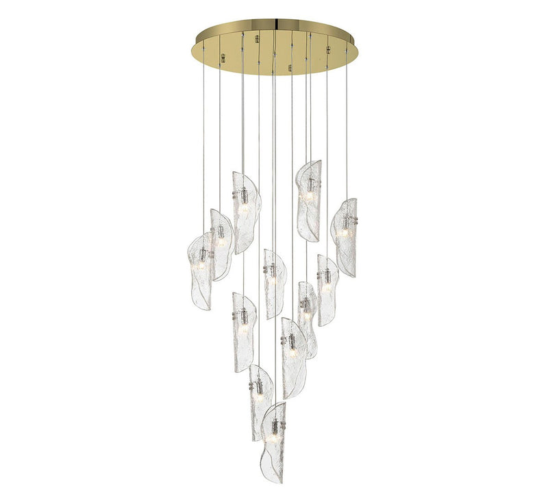 Lib & Co. 10164-017-07 LED Chandelier, Gold