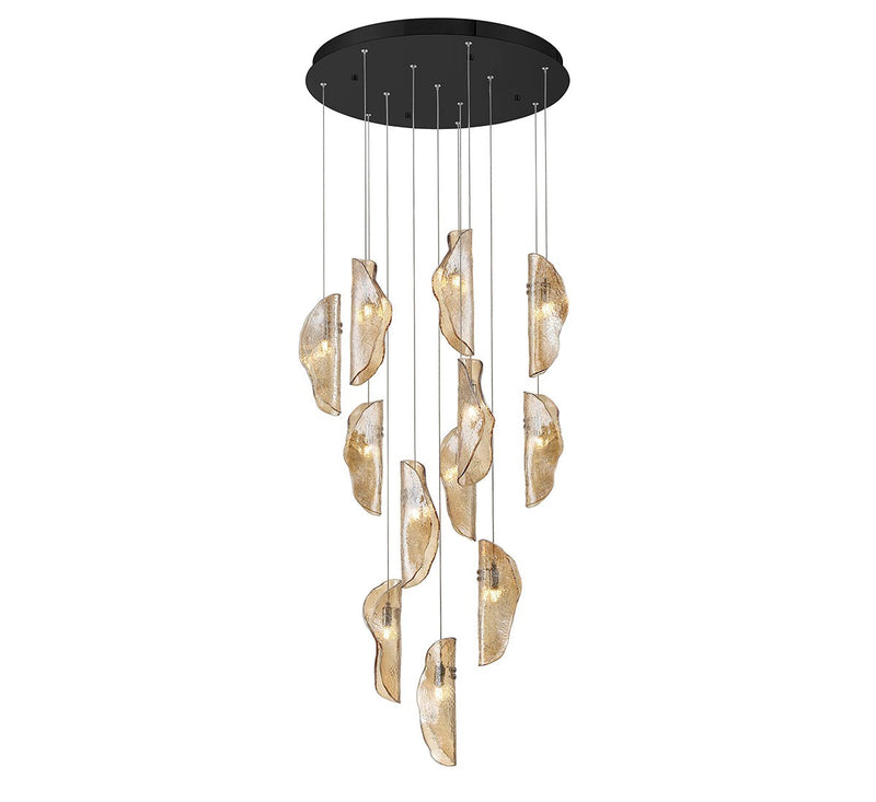 Lib & Co. 10164-018-02 LED Chandelier, Black