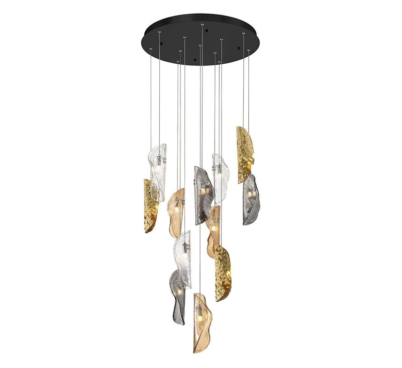 Lib & Co. 10164-024-02 LED Chandelier, Black
