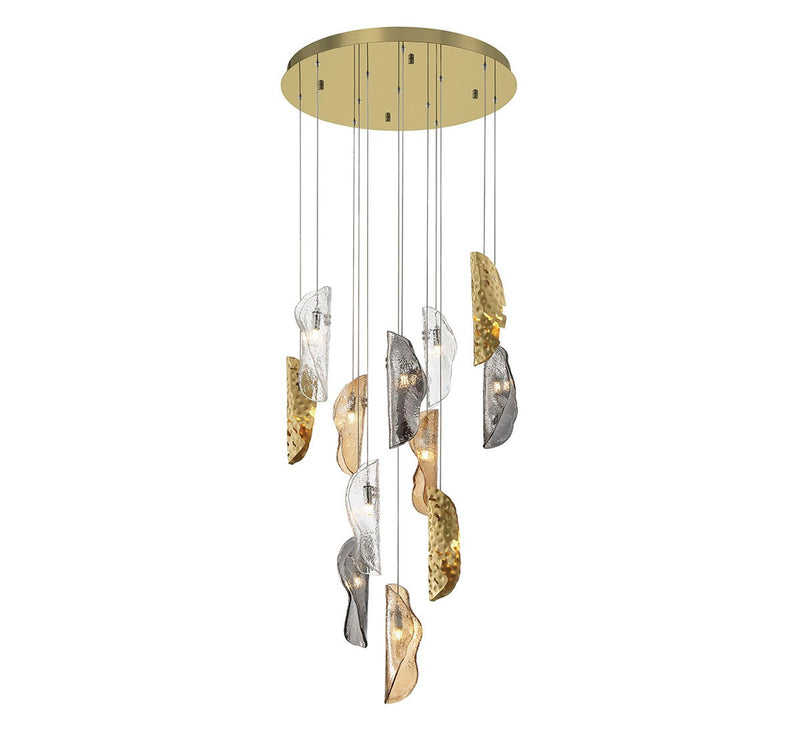 Lib & Co. 10164-024-07 LED Chandelier, Gold