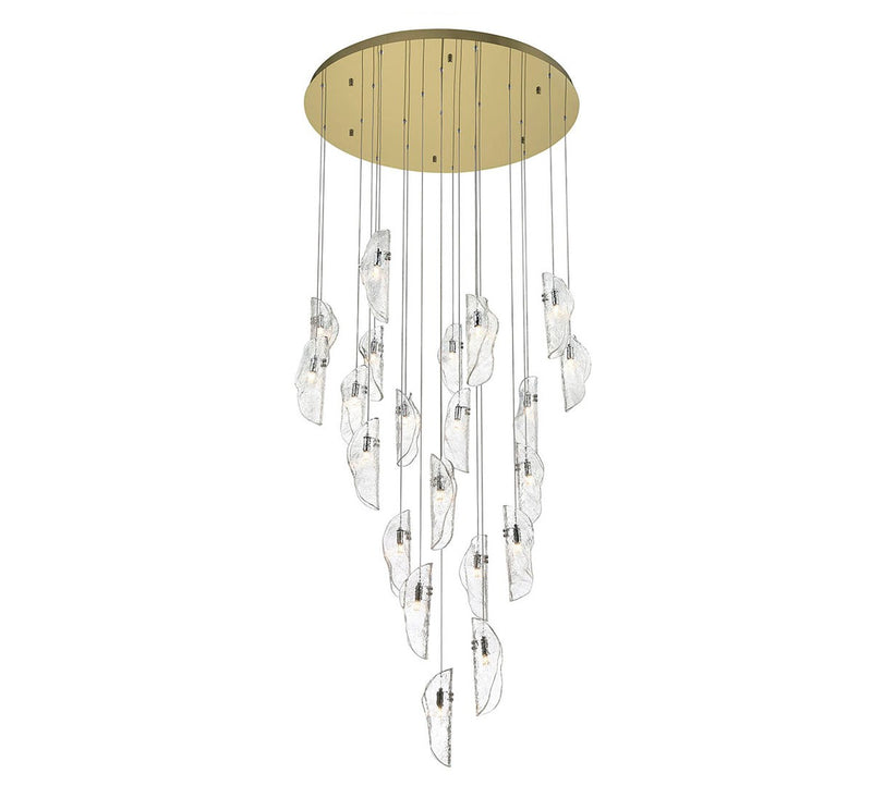 Lib & Co. 10167-017-07 LED Chandelier, Gold