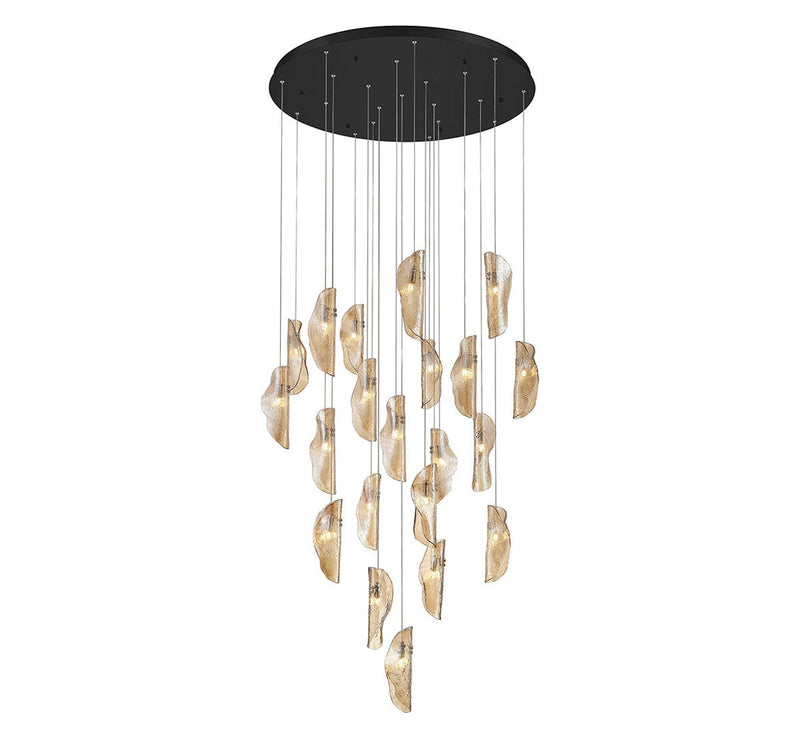 Lib & Co. 10167-018-02 LED Chandelier, Black