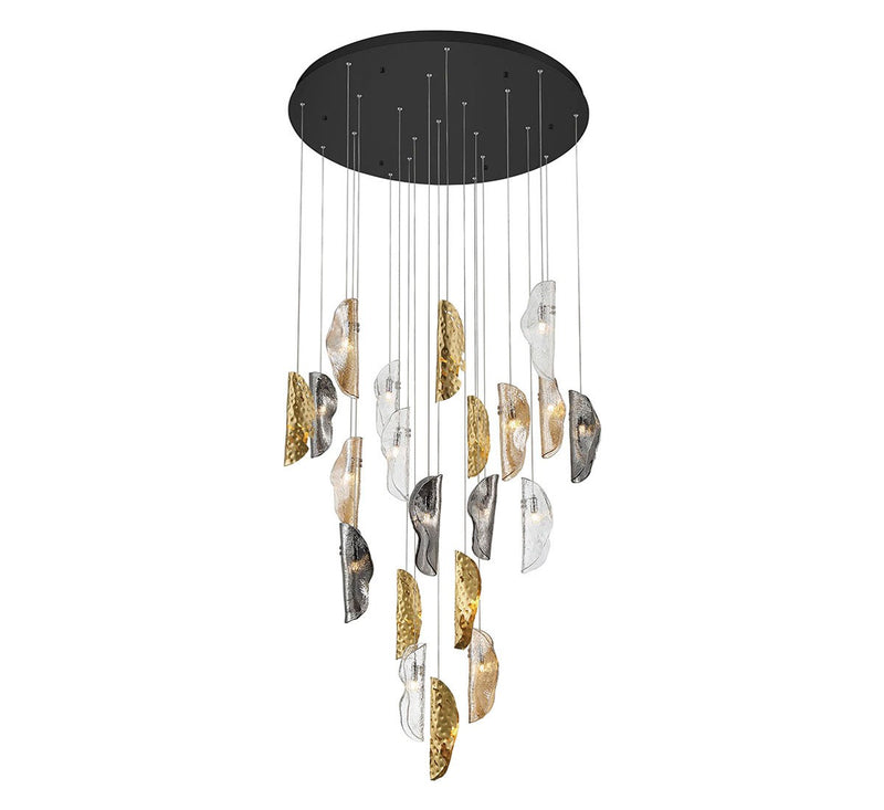 Lib & Co. 10167-024-02 LED Chandelier, Black