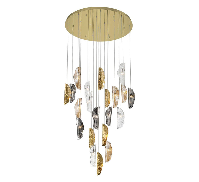 Lib & Co. 10167-024-07 LED Chandelier, Gold