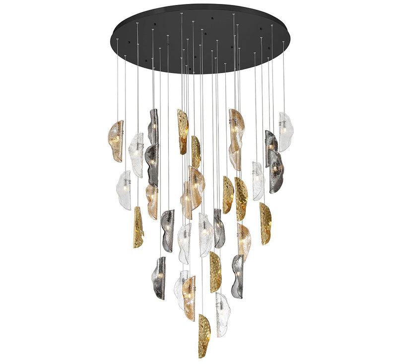 Lib & Co. 10169-024-02 LED Chandelier, Black