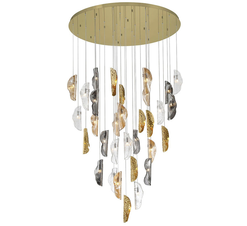 Lib & Co. 10169-024-07 LED Chandelier, Gold