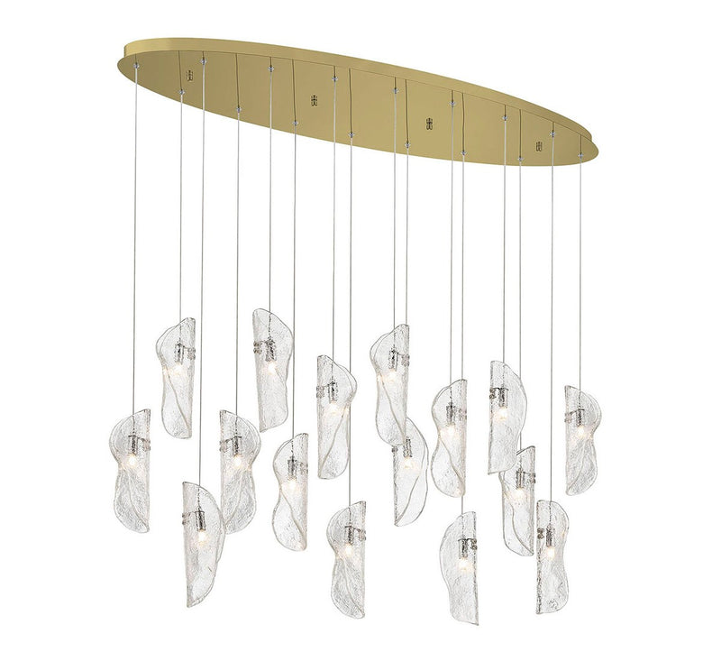 Lib & Co. 10172-017-07 LED Chandelier, Gold