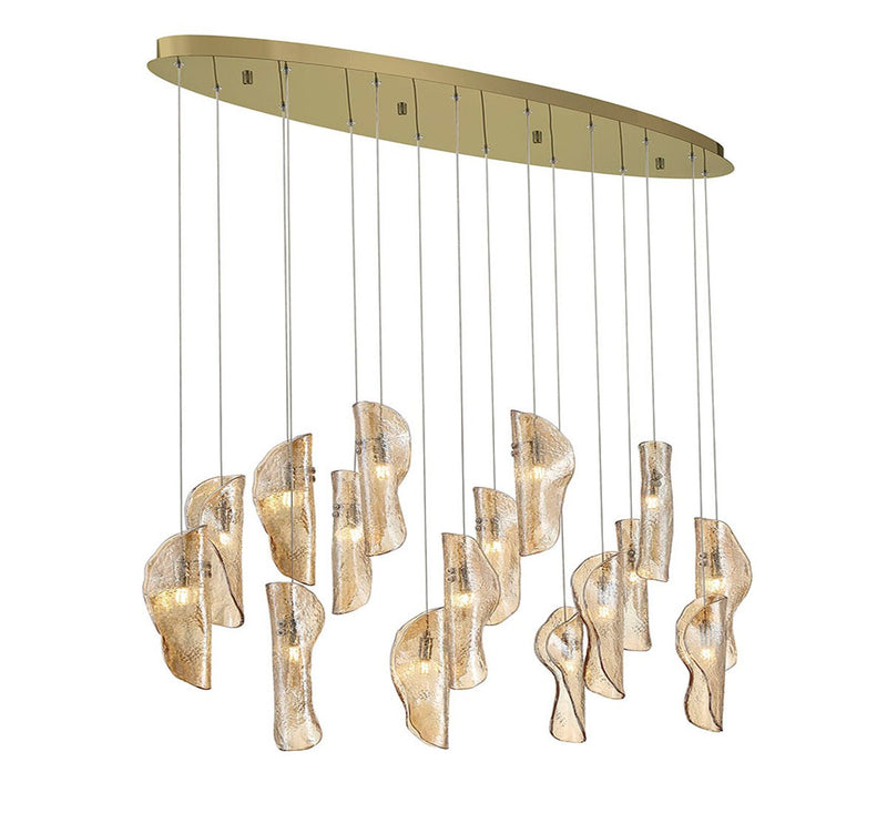 Lib & Co. 10172-018-07 LED Chandelier, Gold