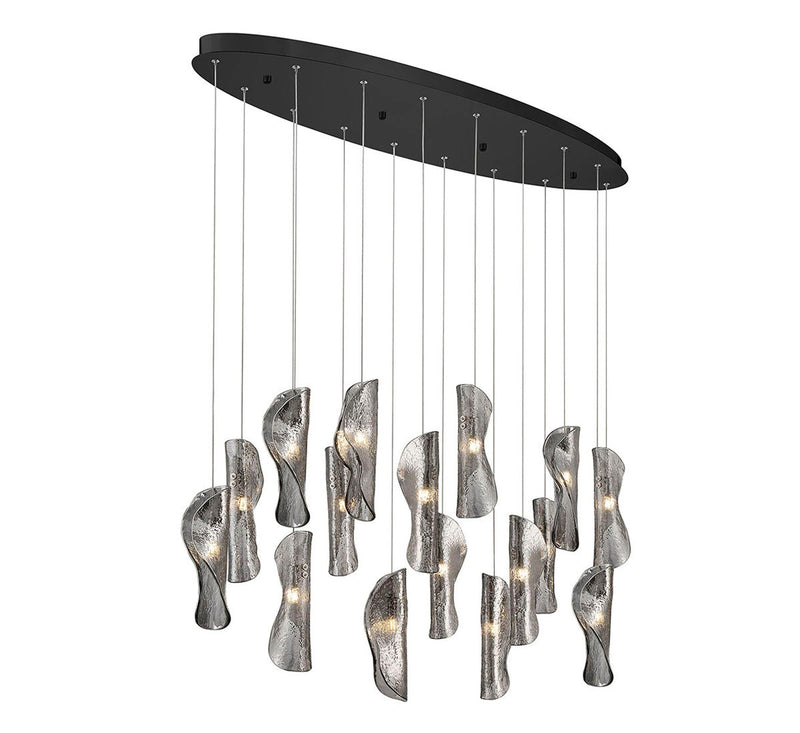 Lib & Co. 10172-019-02 LED Chandelier, Black