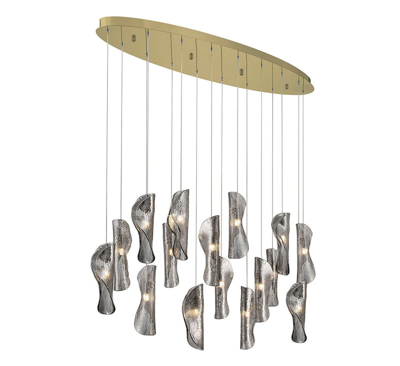 Lib & Co. 10172-019-07 LED Chandelier, Gold