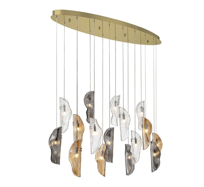 Lib & Co. 10172-023-07 LED Chandelier, Gold
