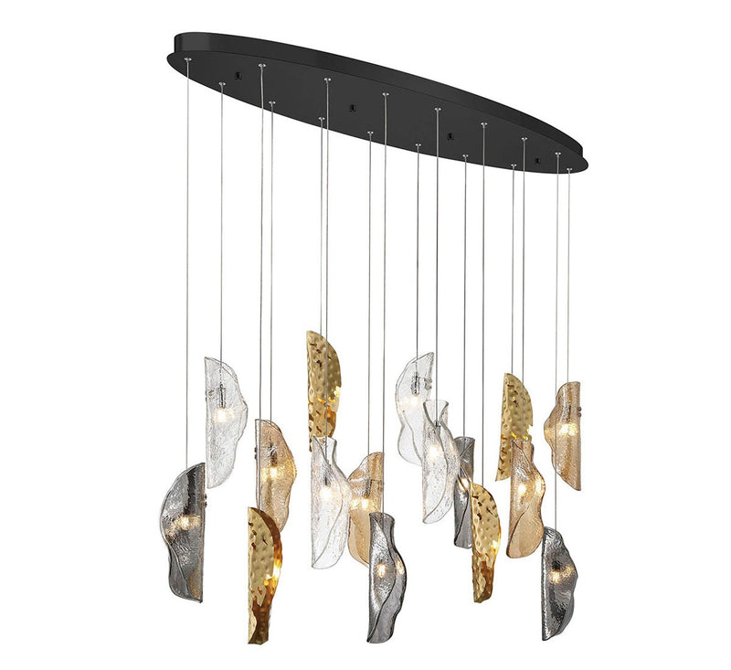 Lib & Co. 10172-024-02 LED Chandelier, Black
