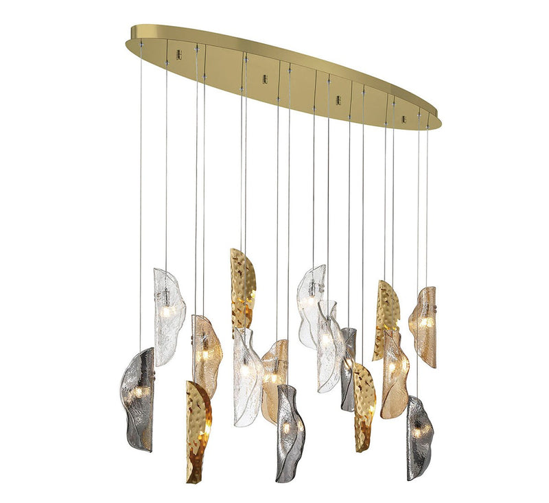 Lib & Co. 10172-024-07 LED Chandelier, Gold