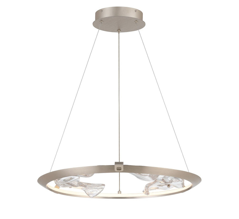 Lib & Co. 10175-031 LED Chandelier, Metallic Brushed Champagne