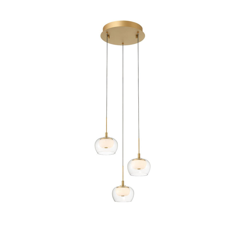 Lib & Co. 10212-030 LED Pendant, Painted Antique Brass