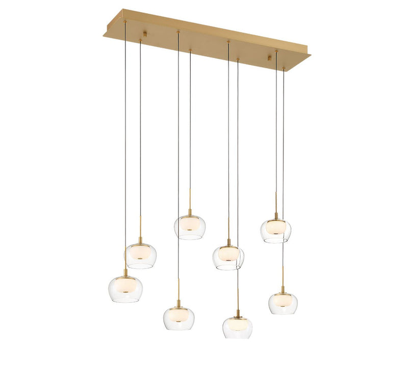 Lib & Co. 10216-030 LED Chandelier, Painted Antique Brass