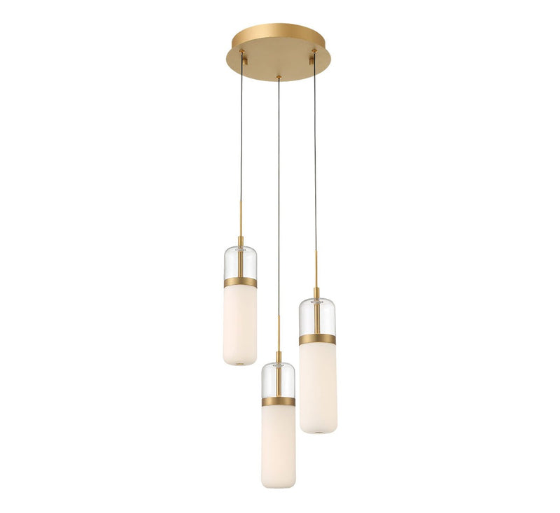 Lib & Co. 10221-030 LED Pendant, Painted Antique Brass