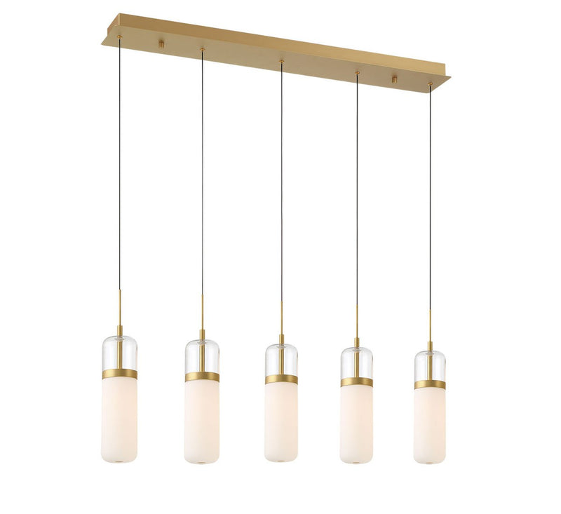 Lib & Co. 10226-030 LED Chandelier, Painted Antique Brass