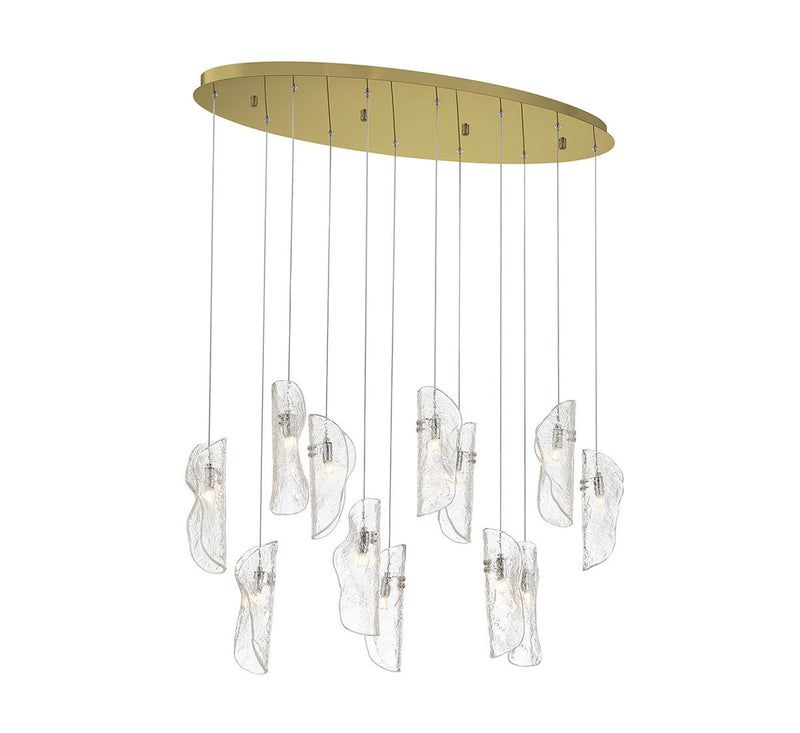 Lib & Co. 12034-017-07 LED Chandelier, Gold