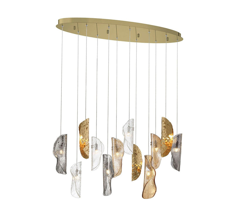 Lib & Co. 12034-024-07 LED Chandelier, Gold
