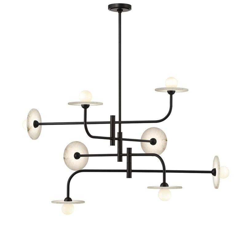 Lib & Co. 12052-02 LED Chandelier, Matte black