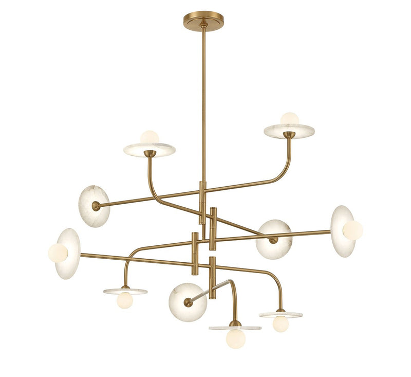 Lib & Co. 12053-037 LED Chandelier, Brushed Brass