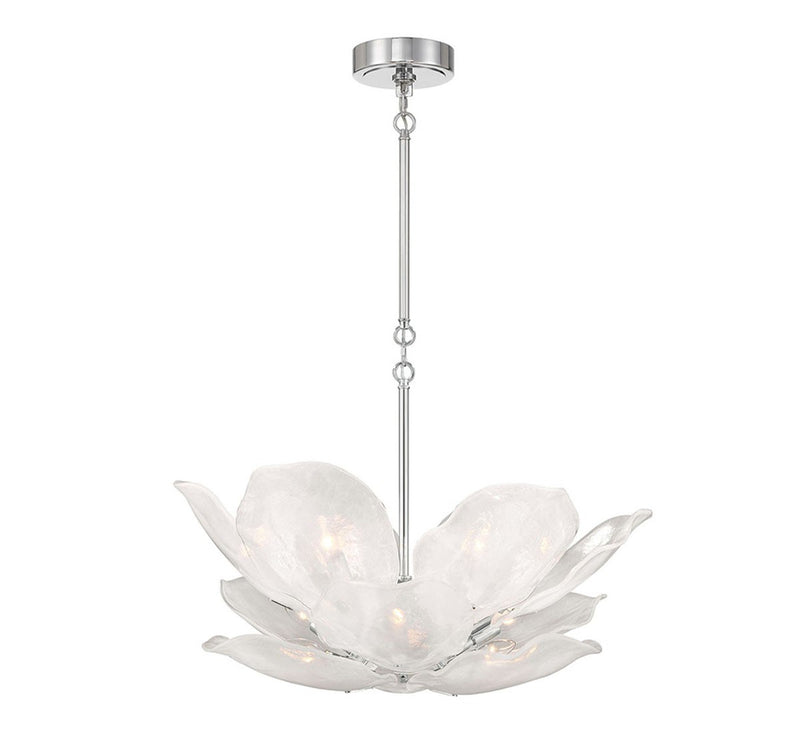 Lib & Co. 12054-01 12 Light Chandelier, Chrome