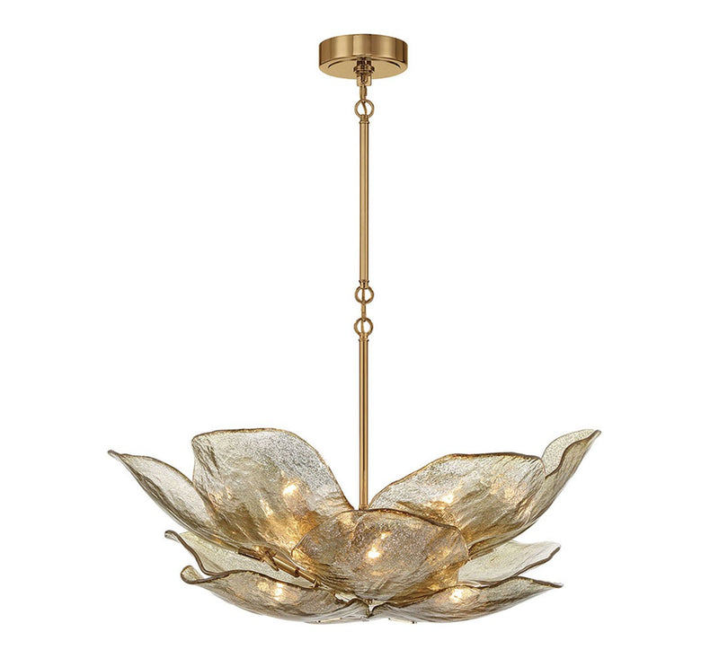 Lib & Co. 12054-037 12 Light Chandelier, Brushed Brass