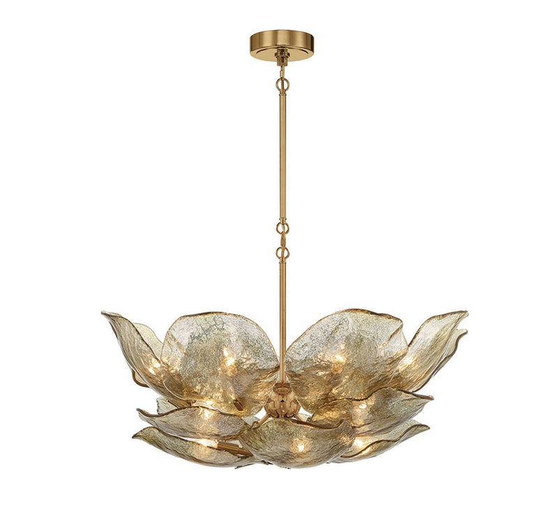 Lib & Co. 12055-037 16 Light Chandelier, Brushed Brass