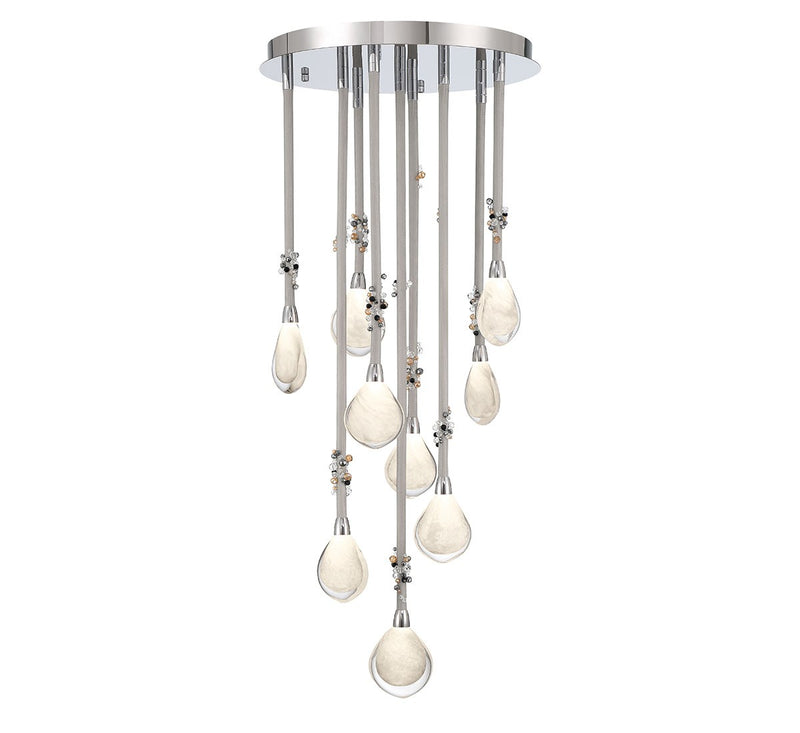 Lib & Co. 12065-01 LED Chandelier, Chrome