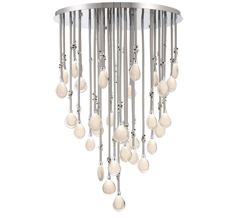Lib & Co. 12067-01 LED Chandelier, Chrome