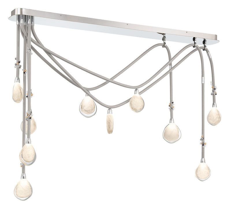 Lib & Co. 12068-01 LED Chandelier, Chrome