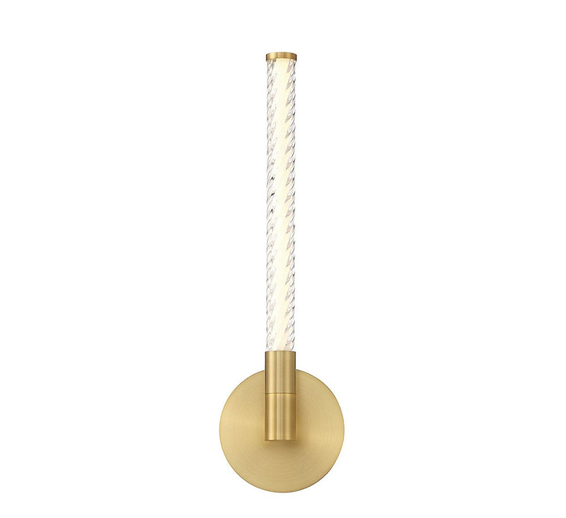 Lib & Co. 12078-07 LED Wall Mount, Plated Brushed Gold
