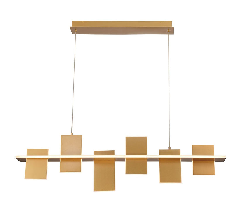 Lib & Co. 12081-035 LED Chandelier, Satin Brass