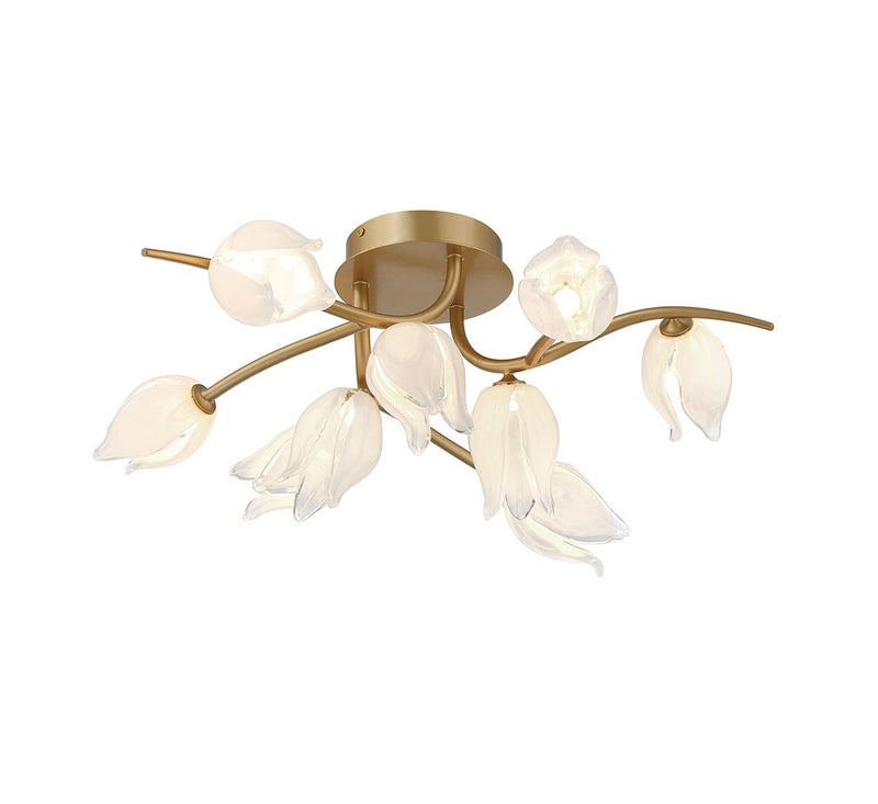 Lib & Co. 12084-03 LED Ceiling Mount, Champagne Gold