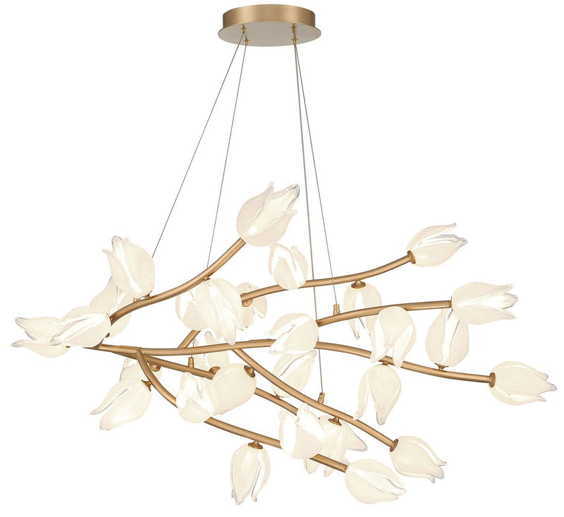 Lib & Co. 12086-03 LED Chandelier, Champagne Gold