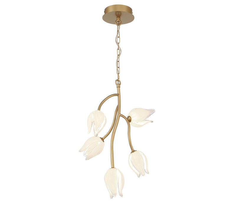 Lib & Co. 12088-03 LED Pendant, Champagne Gold