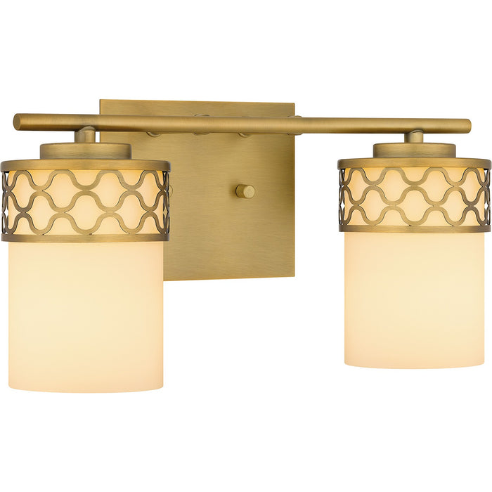 Quoizel TEN8615AB Two Light Bath, Aged Brass