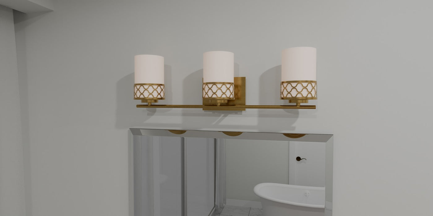 Quoizel TEN8615AB Two Light Bath, Aged Brass