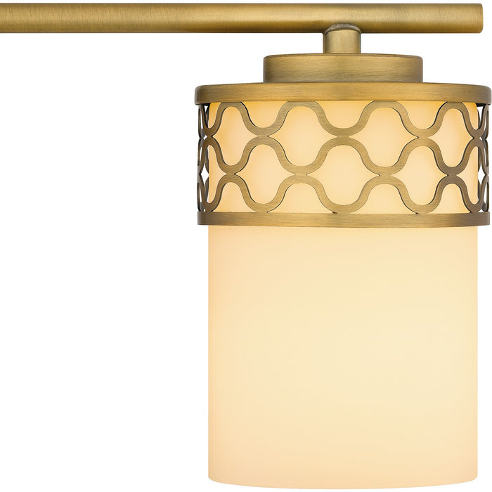 Quoizel TEN8624AB Three Light Bath, Aged Brass