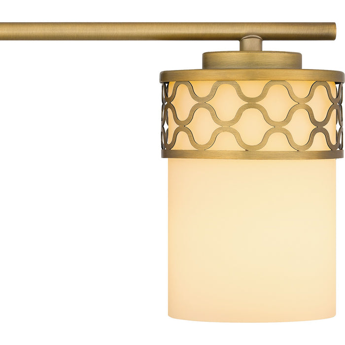 Quoizel TEN8632AB Four Light Bath, Aged Brass
