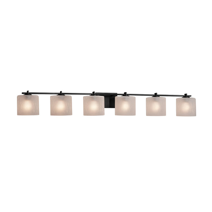 Justice Designs FSN-8446-30-FRCR-MBLK-LED6-4200 LED Bath Bar, Matte Black
