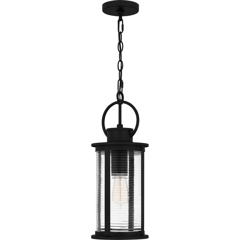 Quoizel TLM1907MBK One Light Outdoor Hanging Lantern, Matte Black