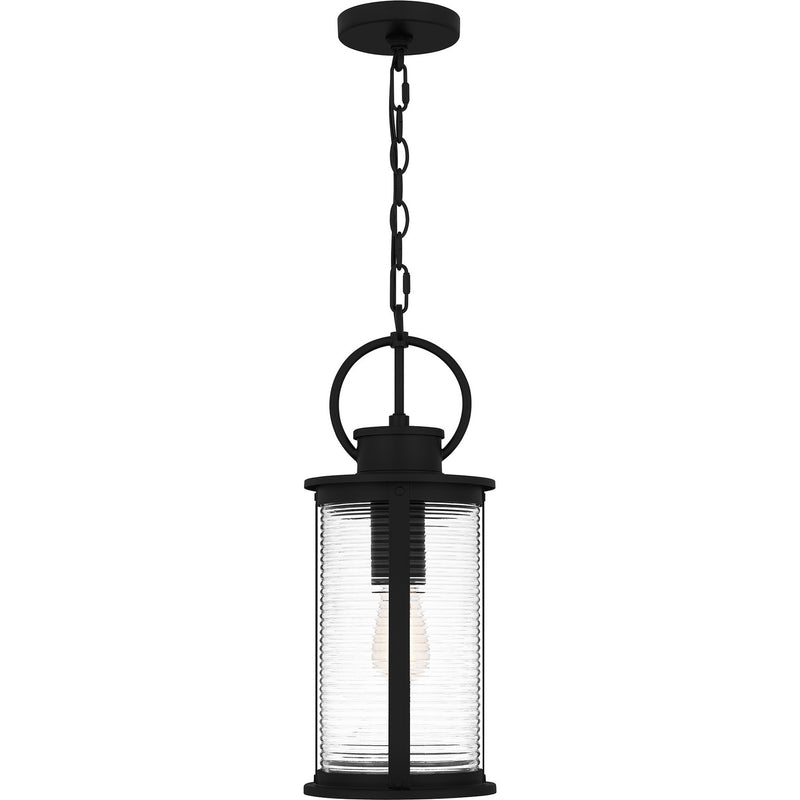 Quoizel TLM1907MBK One Light Outdoor Hanging Lantern, Matte Black