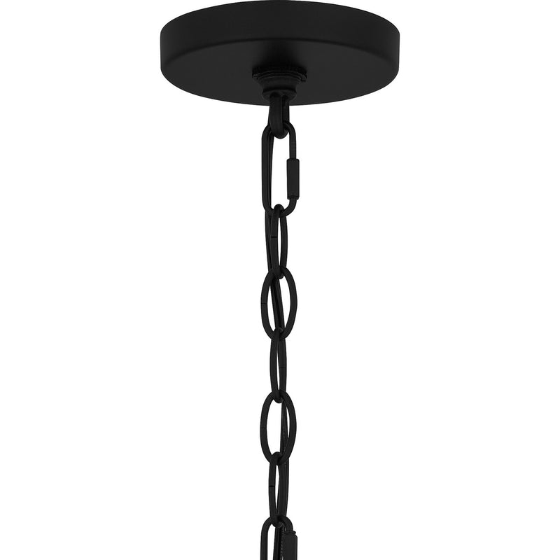 Quoizel TLM1907MBK One Light Outdoor Hanging Lantern, Matte Black